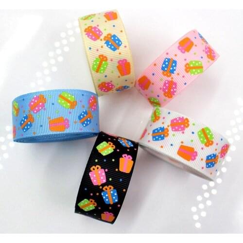 OOOT BAORJCT 7/8'' 22MM gift series Printed grosgrain ribbon, DIY handmade Hair accessories Material wedding gift wrap 175625