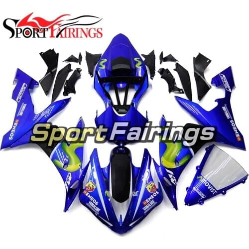 Full Fairings For Yamaha YZF R1 2004 2005 2006 Injection ABS Plastics Motorcycle Fairing Kits Bodywork Blue White Carenes Hulls