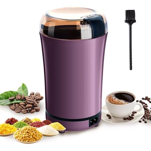 Portable Automatic Coffee Bean Grinder with Replacement Stainless Steel Blade Electric Coffee Mill Herbs Spice Maker Machine