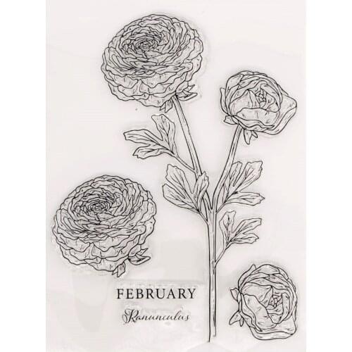 Silicone Clear Stamps for Scrapbooking Flowers Decoration Embossing Folder Craft Rubber Stamp Tools New