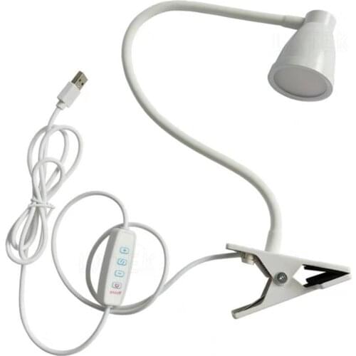 LED Clip On Reading Light, Book Light, Eye Protection LEDs, Dimmable Reading Lamp with USB Charging Port for Bedside Office