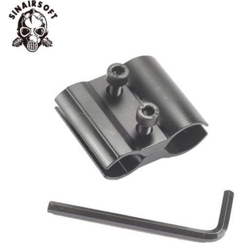 Tactical Adjustable Dual Barrel Ring Scope Mount Holder For Flashlight Torch Laser Sight Hunting Paintball Accessories