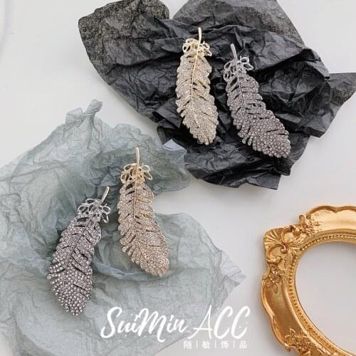 Leaf Alloy Diamond Hairpins High Quality Hair Accessories Rim Hair Clips For Women Hair Bows Hairgrips Barrettes