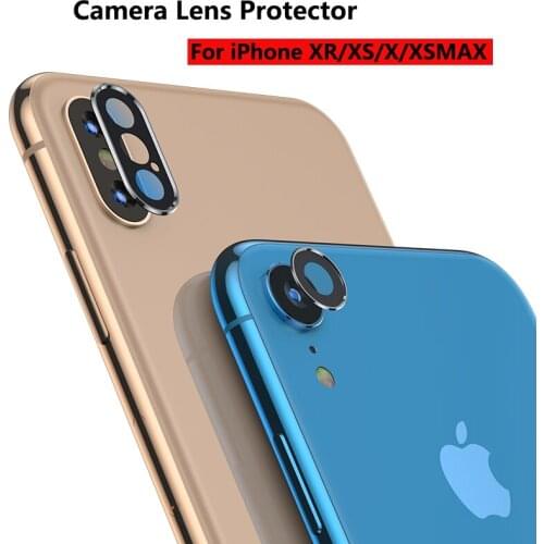 Camera Lens Protector For iPhone XS Max X XR 12 Mini 11 Pro Case Metal + Tempered Glass Screen Protector Rear Camera Films