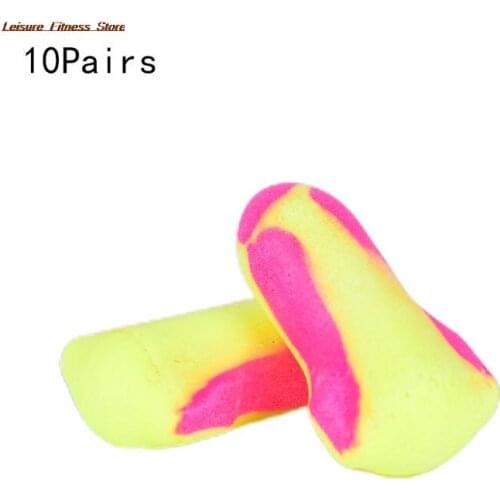10Pairs Disposable Uncorded Foam Earplugs Snore Sleep Hearing Protections Ear Protector Earplugs Earmuff