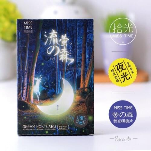 30 sheets/SET Dream Postcard / Luminous Postcard /Greeting Card/Wish Card/Christmas and New Year gifts Postcards