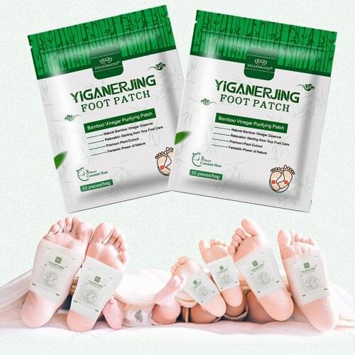 5pack=50 pcs) Slimming Foot Patches Detox Foot Patches Pads Body Toxins Feet Slimming Cleansing HerbalAdhesive Sleep Care