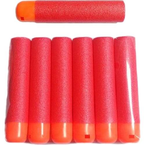 6Pcs Mega For Nerf 9.5cm Red Sniper Rifle Darts Bullets Mega Foam Refill Darts Big Hole Head Bullets For N-Strike Mega Series
