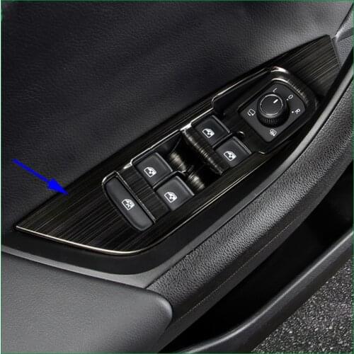 Car Styling For Skoda Kodiaq 2017 2018 Left Hand Drive Interior Window Lift Panel Button Cover Trim Frame Stickers Auto Parts