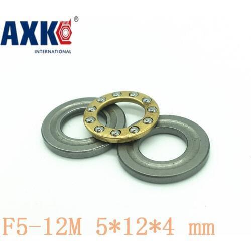 Axk 10pcs 5*12*4 Mm Free Shipping Axial Ball Thrust Bearings F5-12m Plane Thrust Ball Bearing Abec5