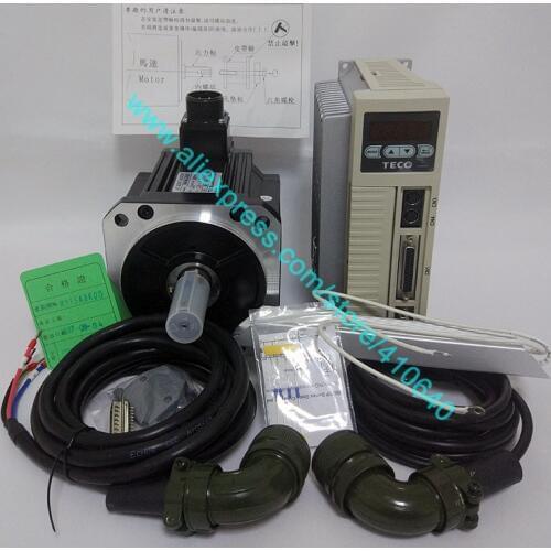 Genuine TECO 1.5 KW Servo Motor JSMA-MB15ABK01 And Servo Motor Drive JSDEP-50A3 with 21.48 N.M Torque