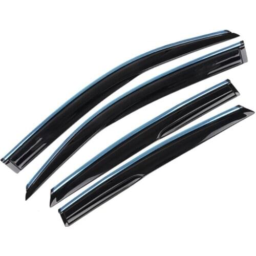 Side Window Deflectors For Toyota Highlander 2014—2017Acrylic Black Wind Shield Rain Sun Guards Window Rain Guar