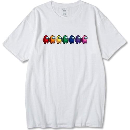 Hot Video Game T-Shirt Men Unisex Anime Cartoon Design Men Tee Shirt Homme Summer Tops Short Sleeve Cotton Vogue Vintage Style