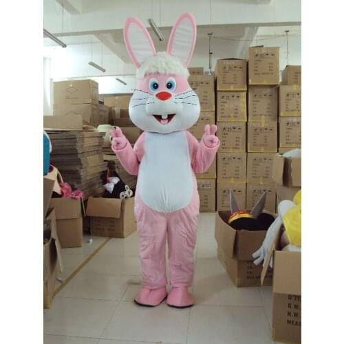 Rabbit Mascot Costume Fancy Dress Christmas Cosplay for Halloween Party Event