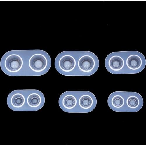 1pc Eye Materials Handmade Doll Eyes Clear Silicone Mold Resin Casting Moulds Base Pressure DIY Accessories