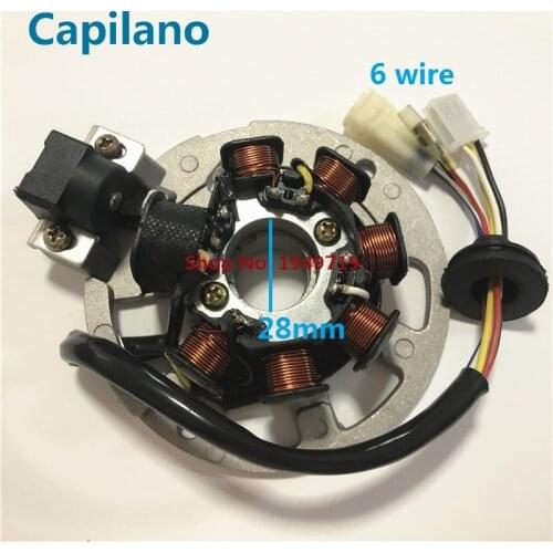 Motorcycle JOG50 NF50 3KJ QJ50 ZR50 inner rotor ignition stator magneto coil for Yamaha 50cc JOG 50 EVO Engine in 7 pole