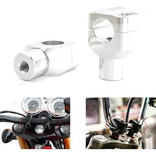 Motorcycle CNC Handle Bar Riser Handlebar Risers 25.4mm Fit For Harley Davidson Sportster Blackline Fat Boy V-Rod Road King