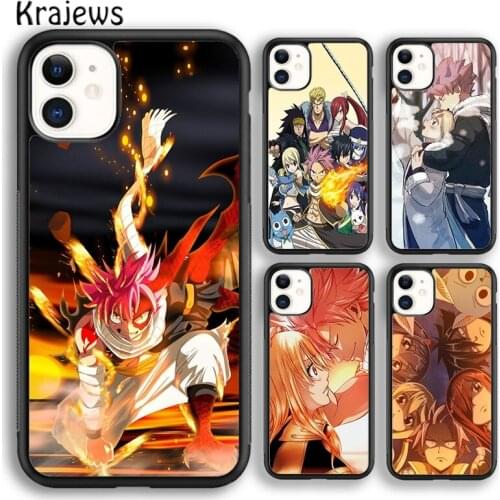 Krajews Anime Manga Fairy Tail Soft Phone Case Cover For iPhone 5 SE 6s 7 8 plus X XR XS 11 12 pro max Samsung Galaxy S8 S9 S10