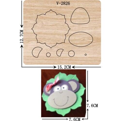 New monkey wooden dies cutting dies for scrapbooking Multiple sizes V-2826