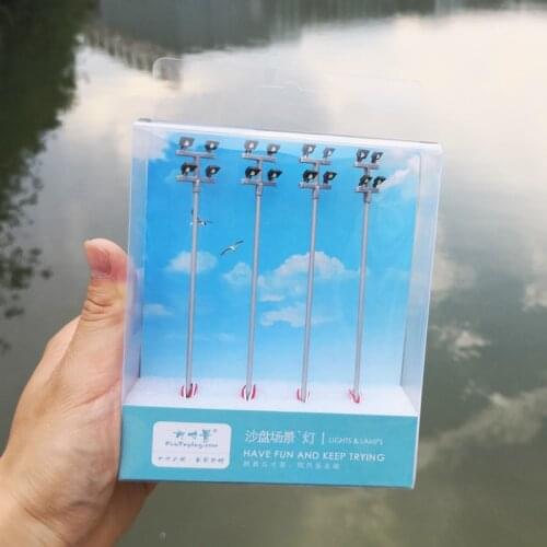 New 4Pcs/Set 1:87/1:100 Scale Railway Elevated Lighthouse Building Model Set for Sand Table