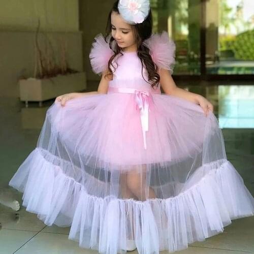 Cheap Kids Formal Flower Girls Dress Birthday Party Princess Dress Pageant Dresses for Girls First Holy Communion Dresses