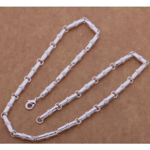 925 sterling silver Necklace, 925 silver fashion jewelry Bamboo necklace /dehalvoa brvakjca AN656