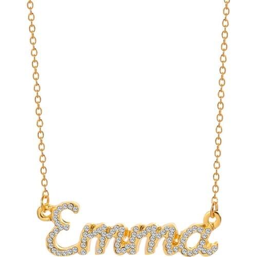 Customized Heart Personalized Name Necklace & Pendants For Women Bling Jewelry Iced Out Initial Choker Custom Bling Necklace