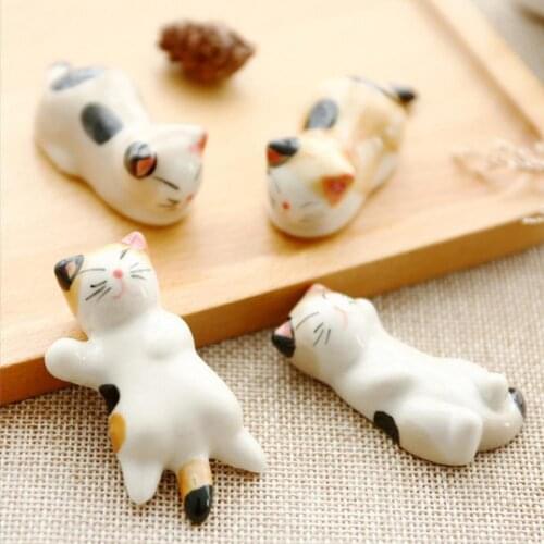 Cat Chopsticks Forks Holder Chopsticks Holder Spoon Holder Chopsticks Pillow Chopstick Rest Home Decoration