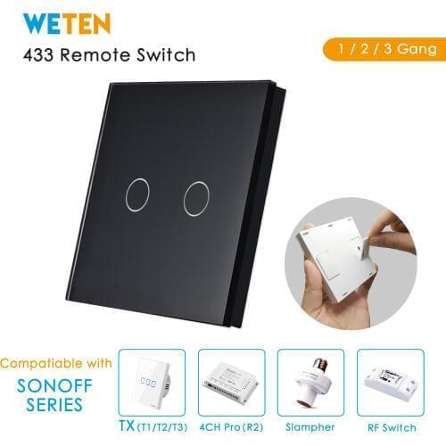 433Mhz RF Remote Control Switch for Sonoff TX T1 T2 T3 EU UK US / 4CH Pro R2 / Slampher / Sonoff RF 433 Remote Control Switch