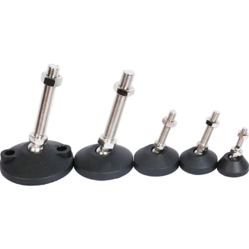 M8x50mm Adjustable Screw furniture support legs Universal Hooves Fixed Anchor Cup for machine anti-skid shock absorber protector