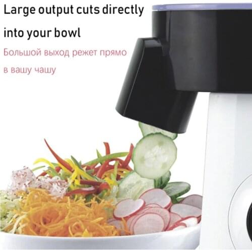 Fruit and Vegetable Cutter, Household Intelligent 200w Salad Shredder and Slicer, Multi-function Cooking Machine HR1387 CY