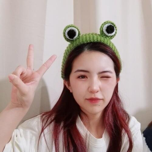 Hair Bands Accessories for Children Girls Kids Frog Green Cute Headband Casual Dress Hair Clip Party Accessories Diadema Mujer