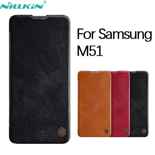 Samsung Galaxy M51 Flip Case NILLKIN Qin Series PU Leather Wallet stand phone case for SamsungM51