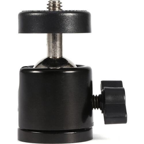 WLJIAYANG Black Color 360 Degree Mini Tripod Ball Head Ballhead 1/4"Screw Mount Stand DSLR DV Camera DSLR Camera Accessories