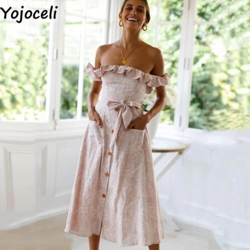 Праздничные летние платья Yojoceli China At AliExpress