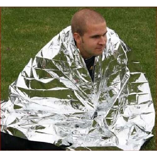 YOUGLE 2 Pcs/Lot Waterproof Emergency Survival First Aid Rescue Blanket 210 x 160 cm