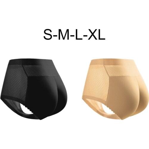 Women Sexy Padded Butt Lifter Panties Middle Rised Seamless Bottom Underwear