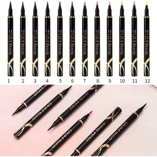 1PCs Matte Eyeliner Colorful Liquid Eye Liner Pen Waterproof Party Beauty Makeup Cosmetic Tools Fast Dry Long Lasting Thin Head