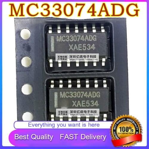 10Pcs/Lot New Original MC33074ADG MC33074AD OPERATIONAL Amplifier SOP-14 PATCH
