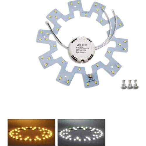 12W 18W 24W LED Ring Panel Circle Light AC120-265V SMD 5730 Round Ceiling Board Replacenent With Magnet