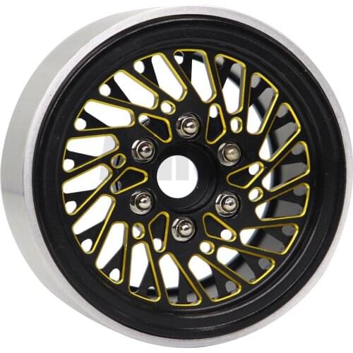 4pcs 1.9inch Metal Wheel Hub Rim Beadlock For 1/10 Rc Crawler Car Trx4 Bronco Rc4wd D90 D110 Axial Scx10 90046 Jimny Cfx TRX6