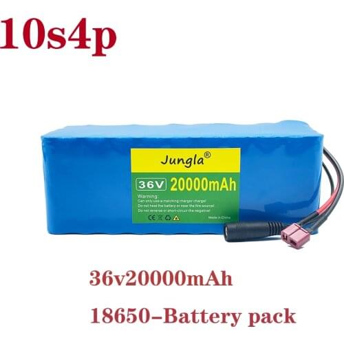 Original 36V 10S4P 20Ah 500W high power capacity 42V 18650 lithium battery pack 20000mAh electric bicycle bicycle scooter BMS
