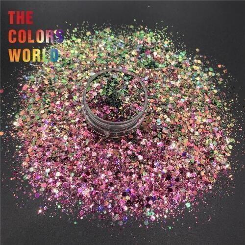 TCT-395 Chameleon Shift Color Chunky Nails Glitter Nail Art Decoration Makeup Tumbler Handwork Crafts DIY Festival Accessories