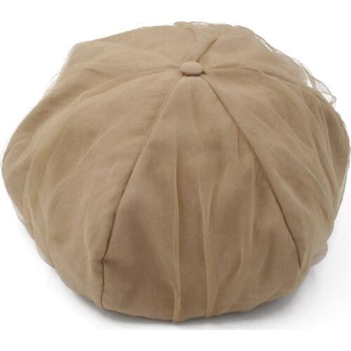 Vintage Women Berets Spring And Autumn Mesh Camel Breathable Polyester Caps Breathable Painter Retro Pumpkin Female Hats