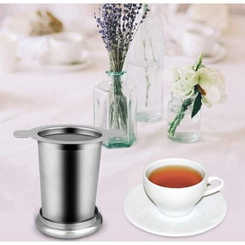 Tea Infuser Stainless Steel with Extra Fine Mesh Tea Strainer Perfect for Loose Tea Leaves Herbal and Cold Brew Tea