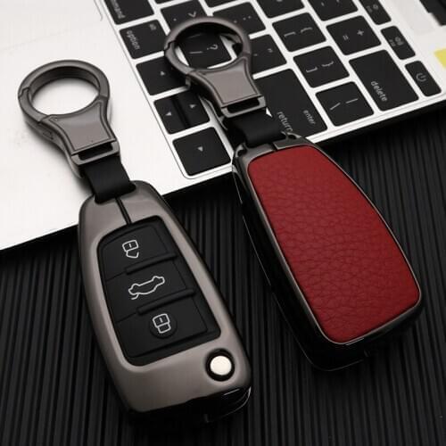 Zinc Alloy Car Remote Key Case Cover Protective Shell For Audi C6 R8 A1 A3 Q3 A4 A5 Q5 A6 S6 A7 B6 B7 B8 8P 8V 8L TT RS Sline