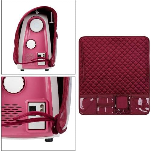 Sewing Machine Dustptoof Cover , Waterproof Home Sewing Machine Pad with Pockets for Table Protector Mat Organizers for Tools