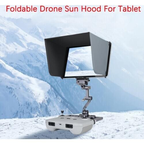 For DJI Mavic Air2/Mini1 2/Spark FIMI X8SE Drone Remote Control Tablet Foldable Bracket Flat Sun Hood Shade Light Barrier Holder