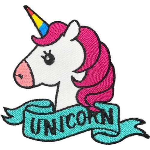 Unicorn Cartoon Iron-On DIY T-Shirt Clothing Heat Transfer Sticker Patch Customized Embroidery Patches