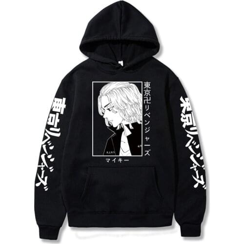 Hot Tokyo Revengers Hoodie Anime Manjiro Sano Graphic Hoodie for Men Sportswear Tokyo Revengers Cosplay Clothes